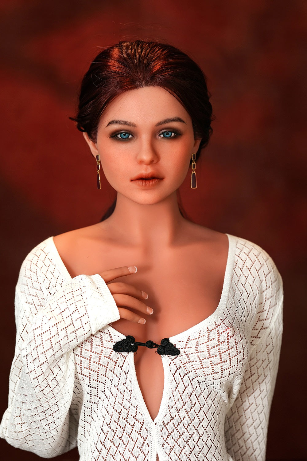 US Stock - Sapphira 166cm #537 Silicone ROS Head Sex Doll TPE Body Movable Jaw Oral Sex Love Doll