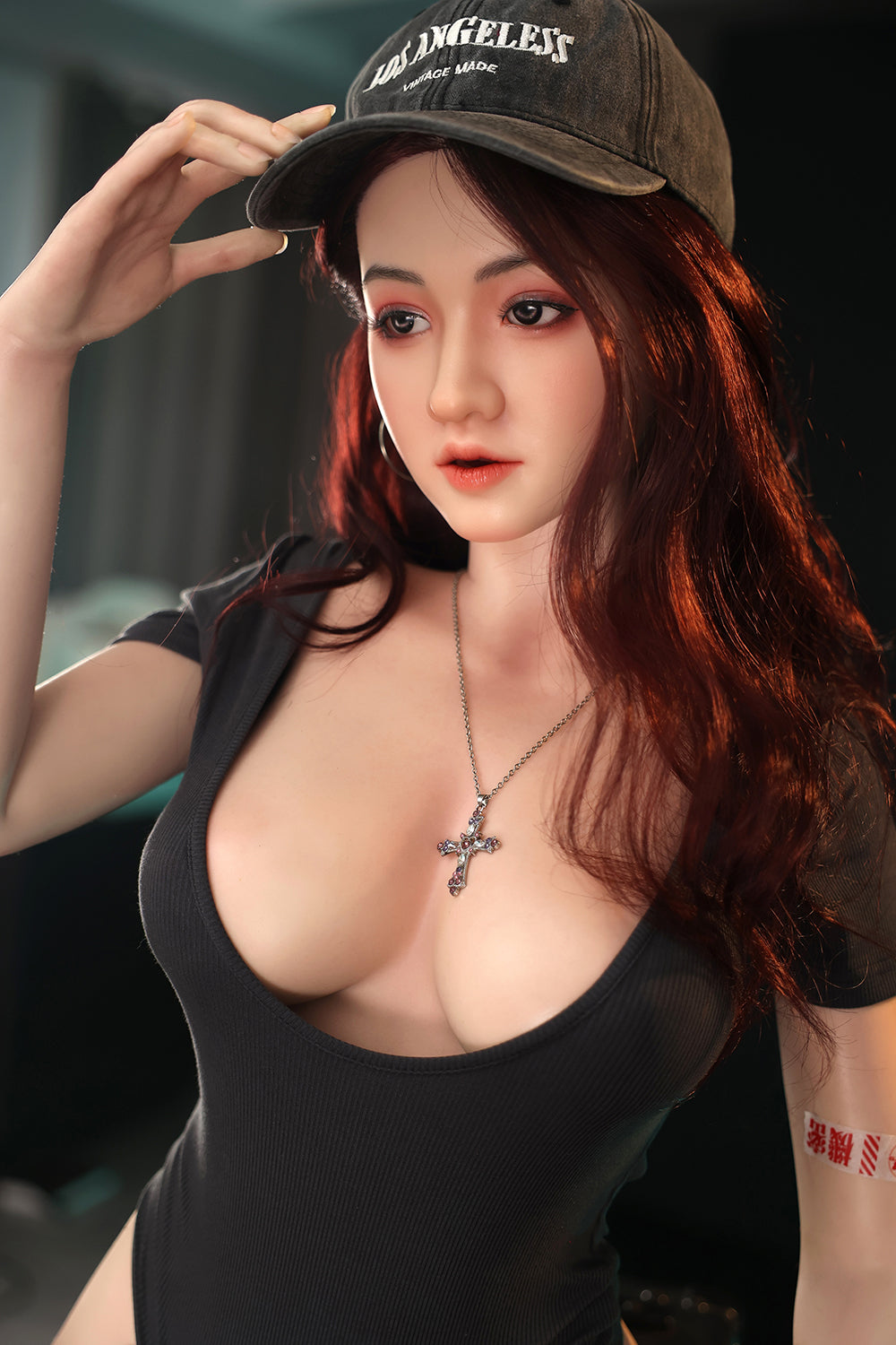 Tryphena 165cm #587 Full Silicone Oral Sex Love Doll Realistic Red Hair Adult Blowjob Love Doll