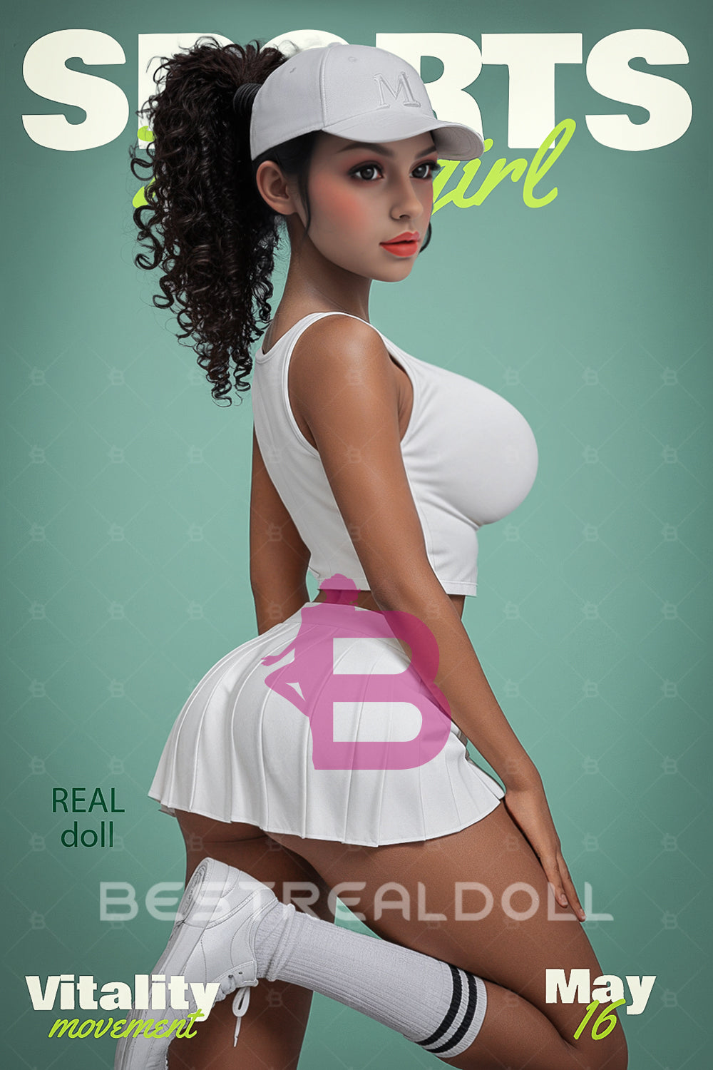 US Stock - Nina Plus 158cm #252 Big Breasts TPE Sex Doll Tanned Skin Sport Girl Adult TPE Love Dolls (Free 2ND Head)