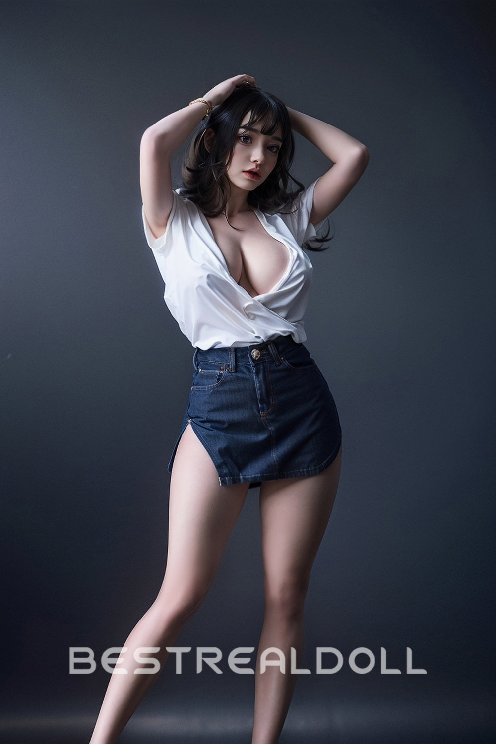 RIDMII Miranda Plus Unique Design Silicone ROS Head Love Doll TPE Body Movable Jaw Realistic BBW Sex Doll