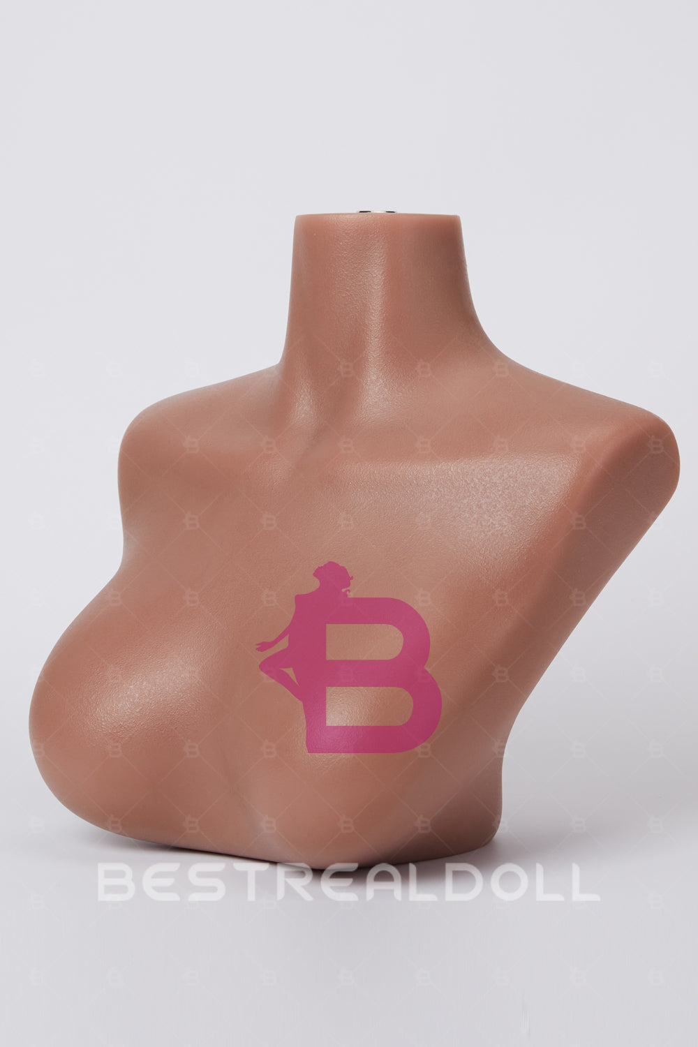 Three Skin Tone Full Silicone Sex Doll Head Stand for Display Light Tanned Skin Silicone Doll Head Stand ONLY