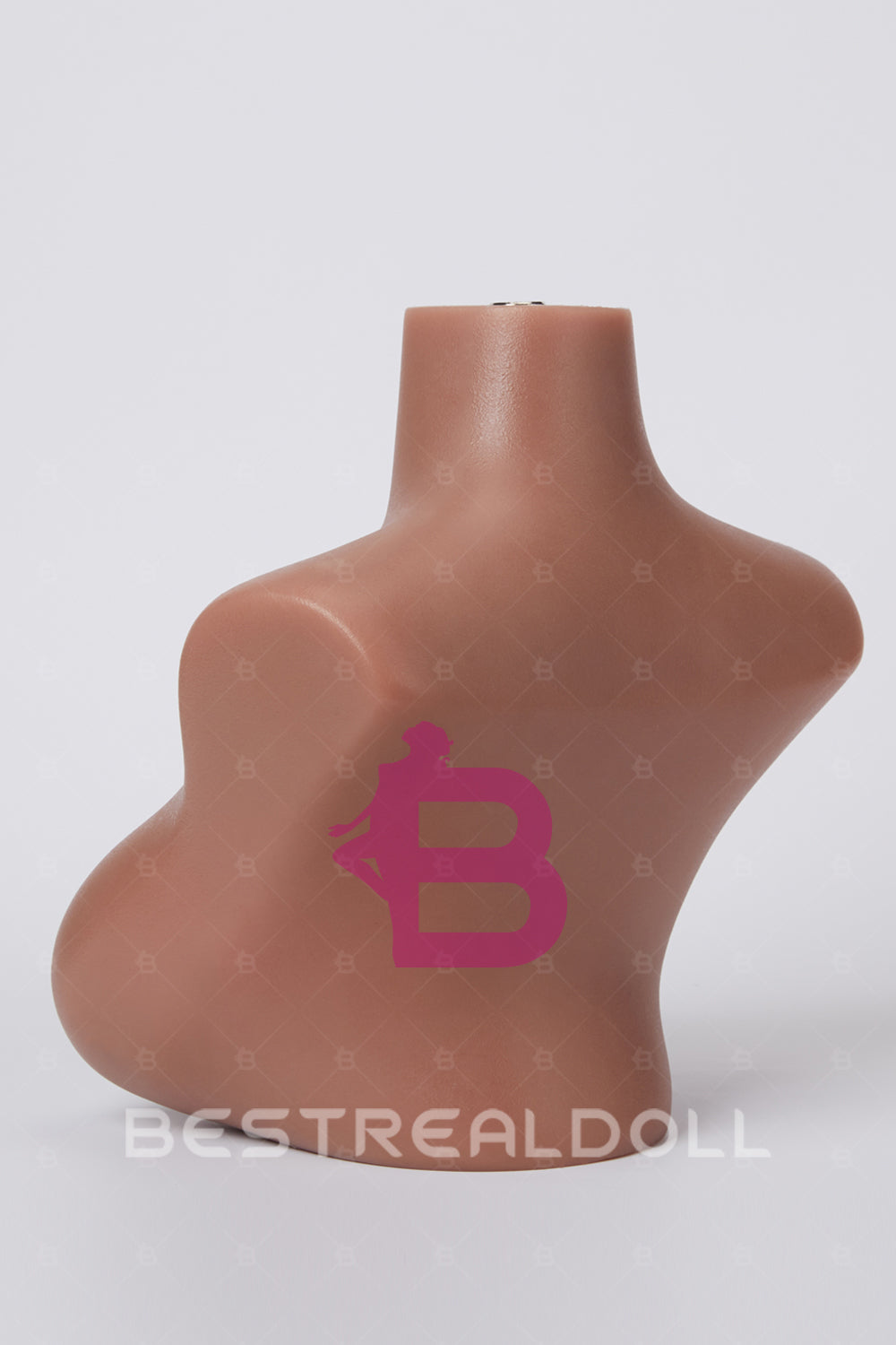 Three Skin Tone Full Silicone Sex Doll Head Stand for Display Light Tanned Skin Silicone Doll Head Stand ONLY