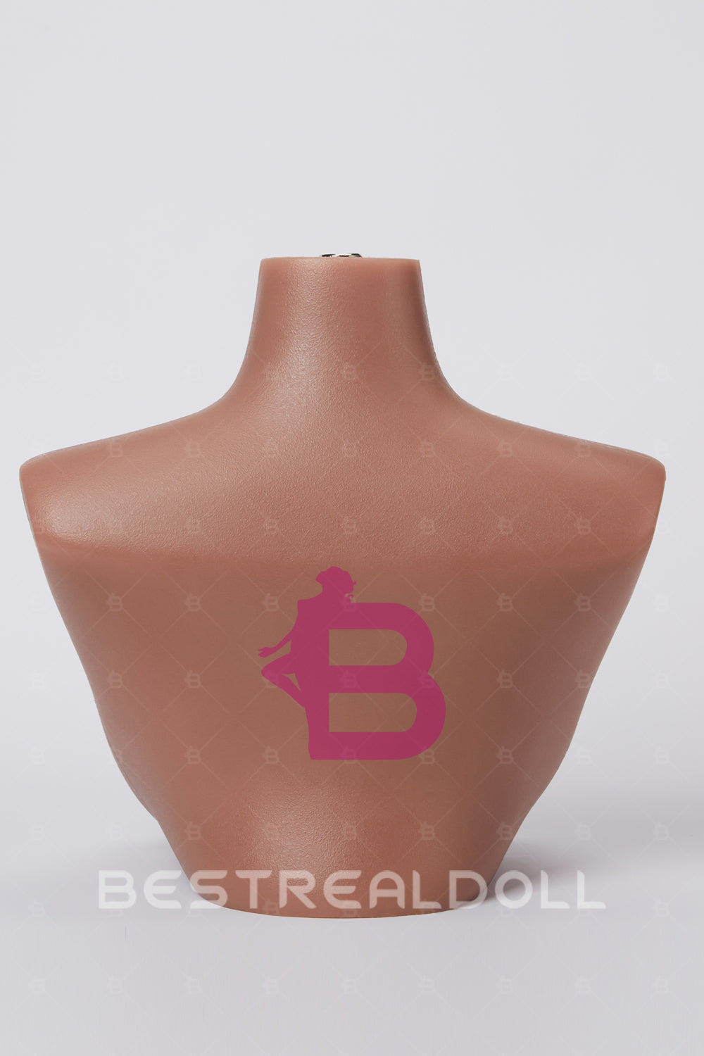 Three Skin Tone Full Silicone Sex Doll Head Stand for Display Light Tanned Skin Silicone Doll Head Stand ONLY