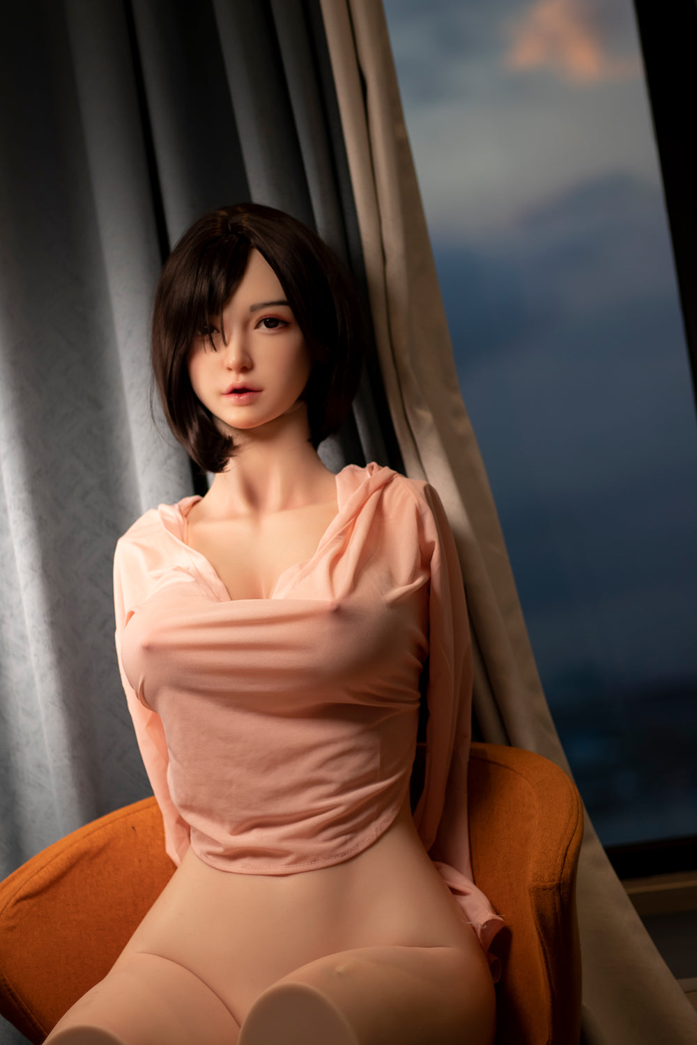 Lyola Torso Doll Full Silicone ROS Head Adult Torso Sex Doll Auto-Wiggling Movable Jaw Love Doll Torso