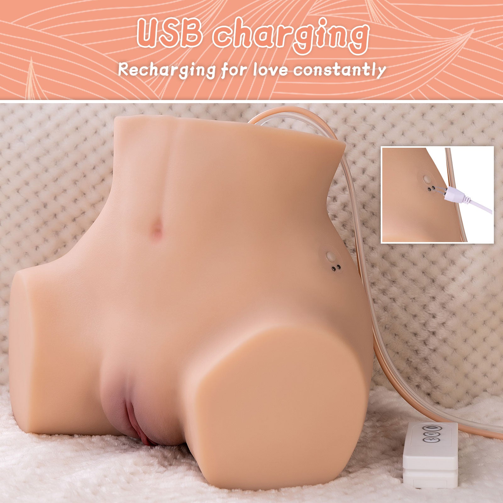 Torso Doll Electric Sucking Ass Doll Sexy Vagina SQ-MAS50108V