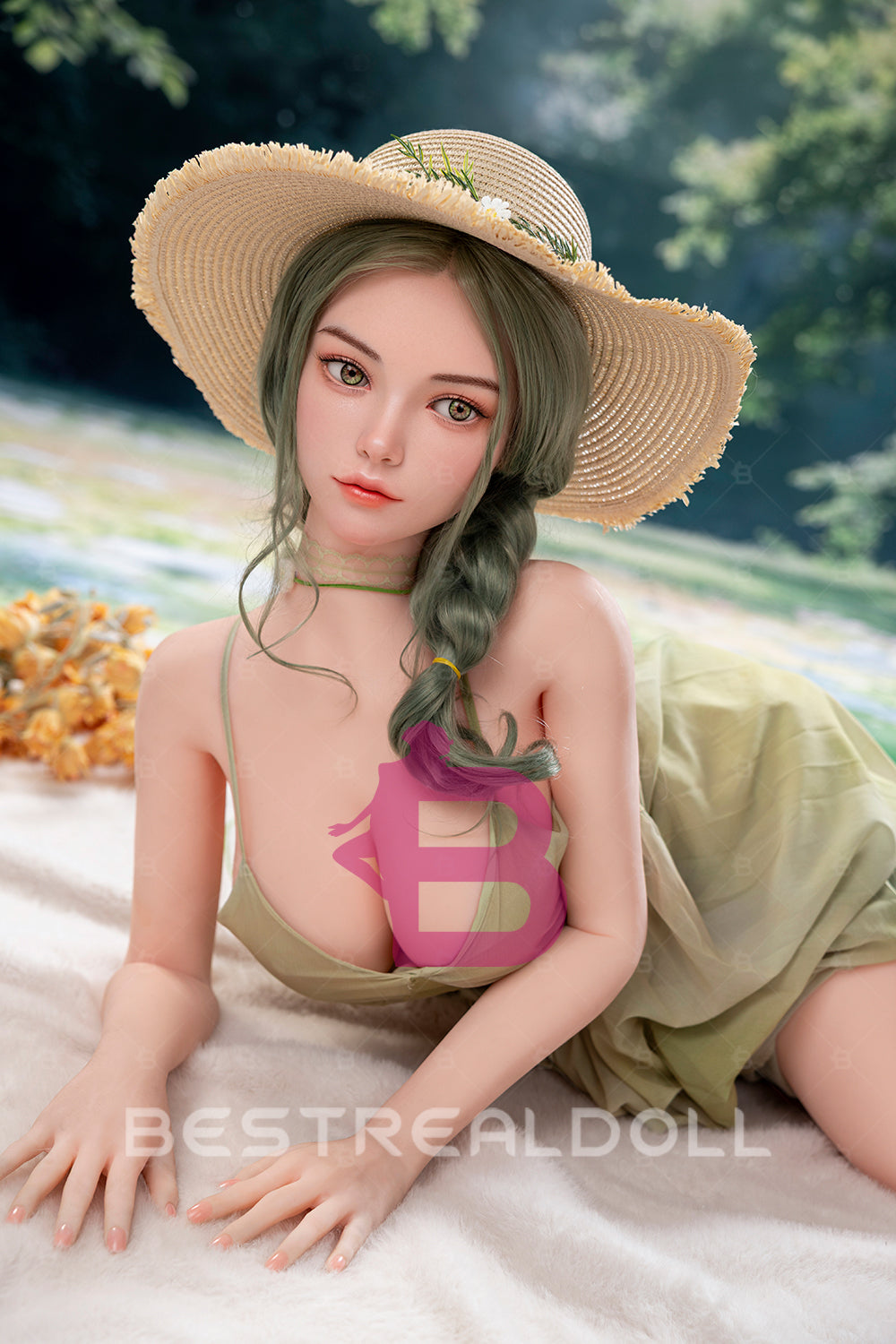 US Stock - YAMIEE Arlet 163cm SNK50 Unique Design Silicone ROS Head TPE Sex Doll Natural Skin TPE Body Movable Jaw Adult Oral Sex Love Doll (Free 2ND Head)