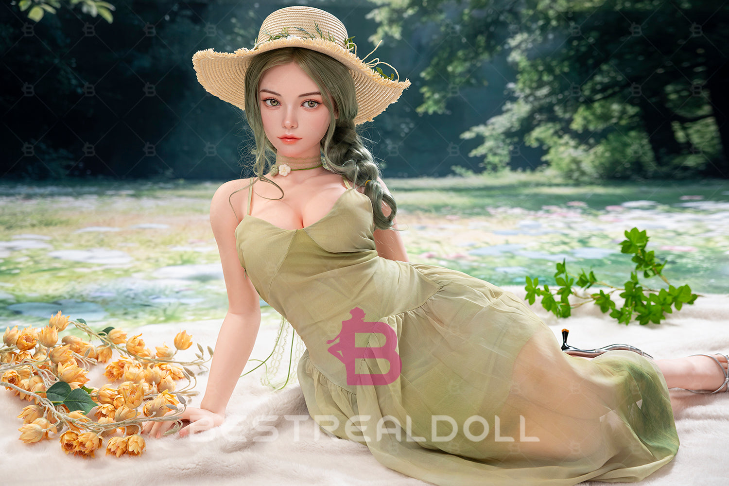 US Stock - YAMIEE Arlet 163cm SNK50 Unique Design Silicone ROS Head TPE Sex Doll Natural Skin TPE Body Movable Jaw Adult Oral Sex Love Doll (Free 2ND Head)
