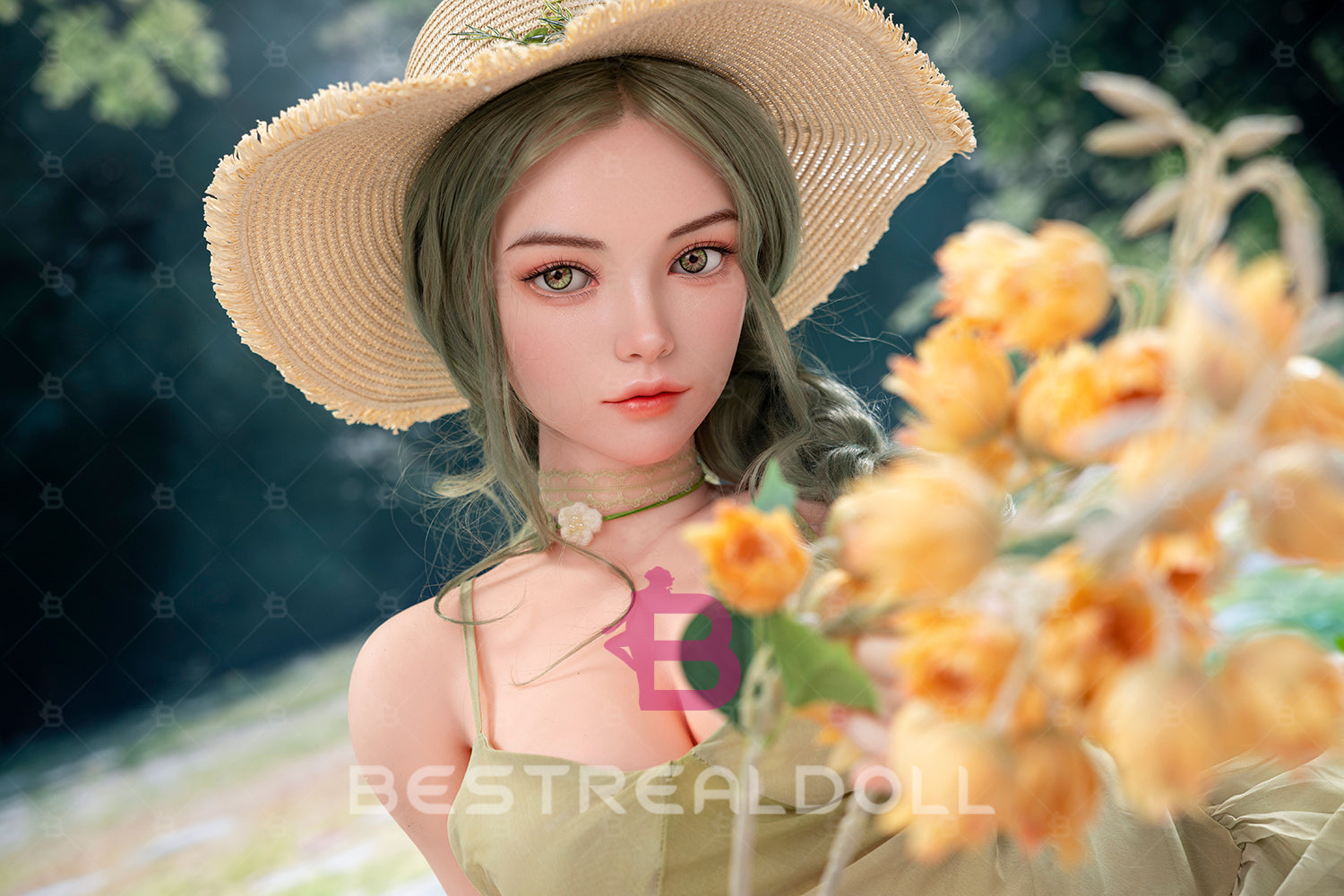 US Stock - YAMIEE Arlet 163cm SNK50 Unique Design Silicone ROS Head TPE Sex Doll Natural Skin TPE Body Movable Jaw Adult Oral Sex Love Doll (Free 2ND Head)