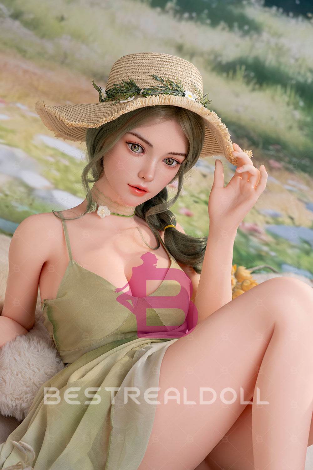 US Stock - YAMIEE Arlet 163cm SNK50 Unique Design Silicone ROS Head TPE Sex Doll Natural Skin TPE Body Movable Jaw Adult Oral Sex Love Doll (Free 2ND Head)