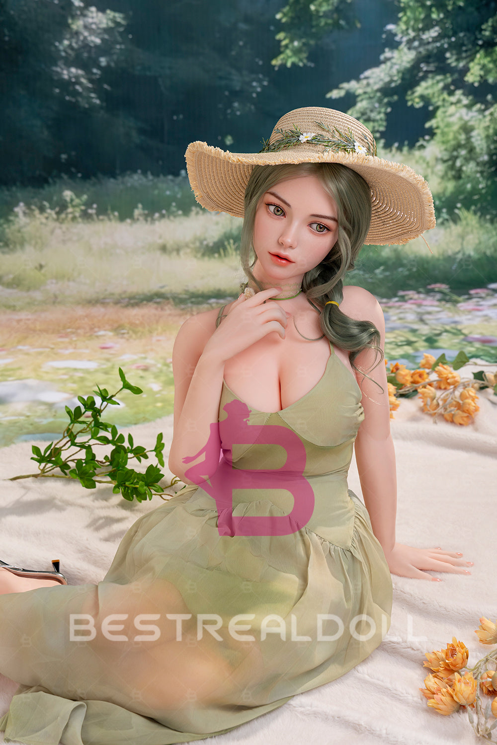 US Stock - YAMIEE Arlet 163cm SNK50 Unique Design Silicone ROS Head TPE Sex Doll Natural Skin TPE Body Movable Jaw Adult Oral Sex Love Doll (Free 2ND Head)