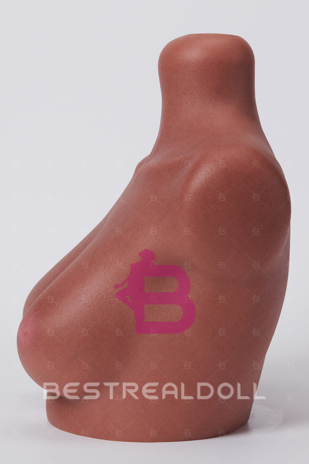 Full Silicone Half Body Sex Doll Head Display Stand Tanned Skin Silicone Adult Love Doll Head Stand ONLY