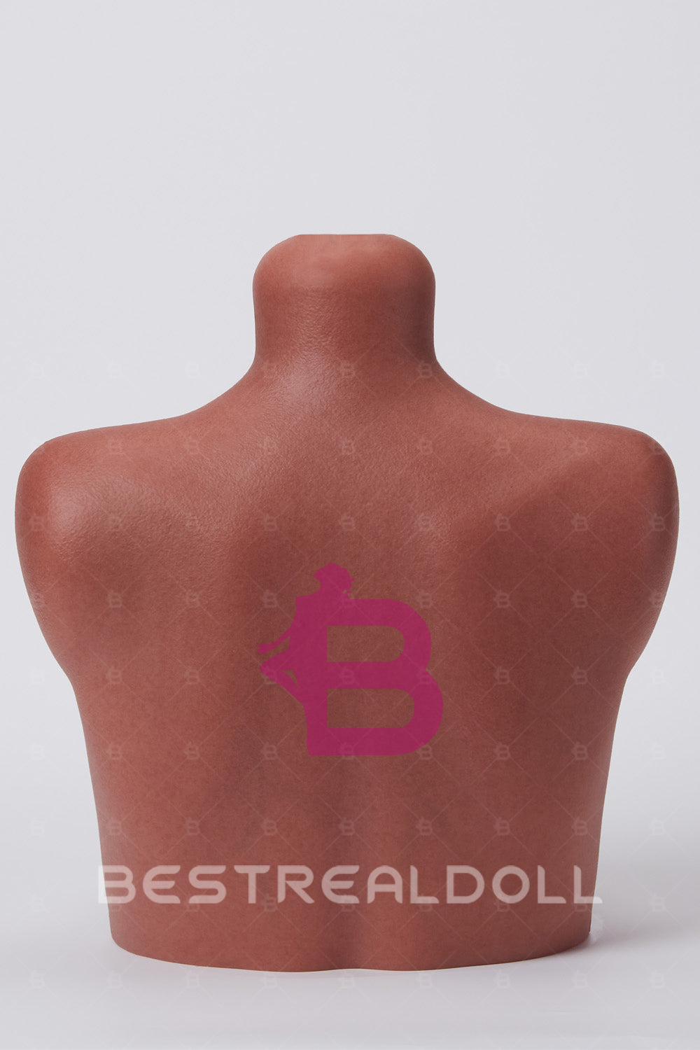 Full Silicone Half Body Sex Doll Head Display Stand Tanned Skin Silicone Adult Love Doll Head Stand ONLY