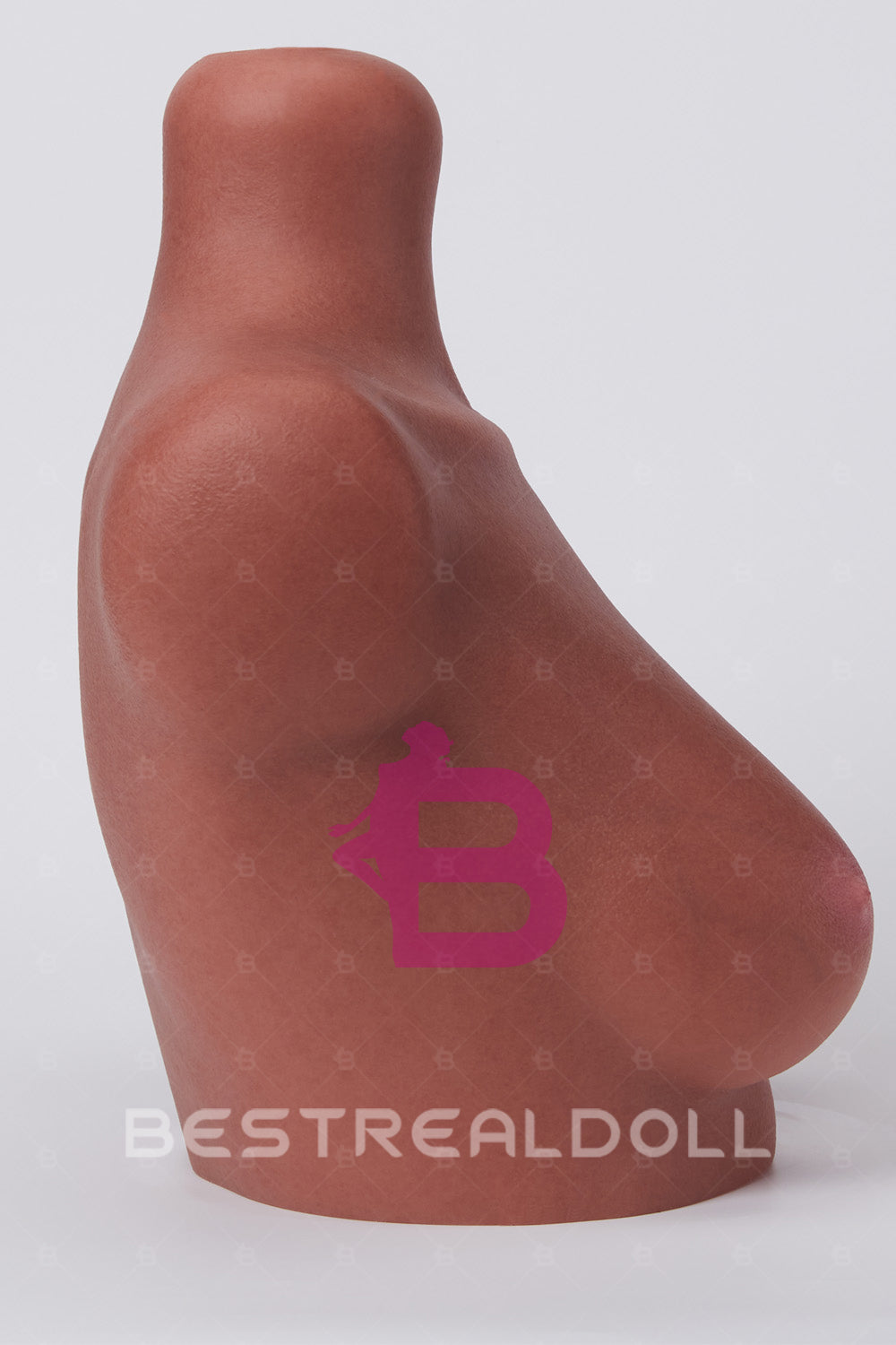 Full Silicone Half Body Sex Doll Head Display Stand Tanned Skin Silicone Adult Love Doll Head Stand ONLY