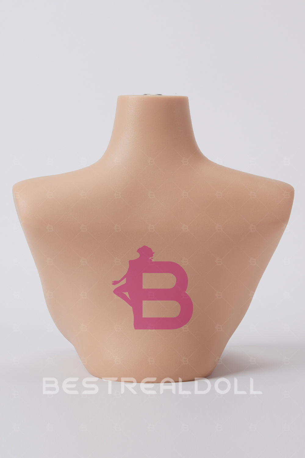 Three Skin Tone Full Silicone Sex Doll Head Stand for Display Light Tanned Skin Silicone Doll Head Stand ONLY