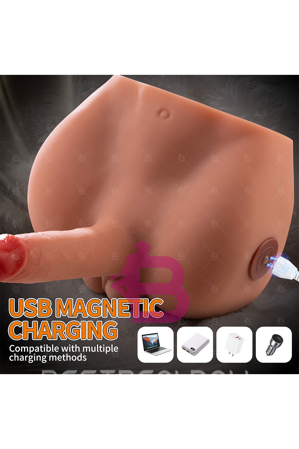 US Stock - SQ-MA30033 Male Ass Torso Doll Automatic Dido Electric TPE Male Sex Ass Doll Torso