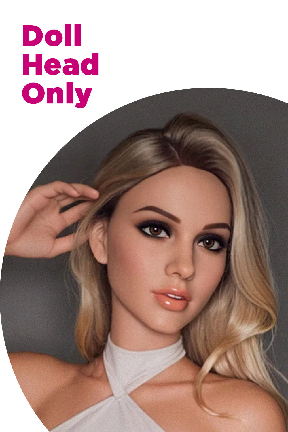 US Stock - Echo #174 TPE Love Doll Head Realistic Lifelike Adult TPE Sex Doll Head ONLY