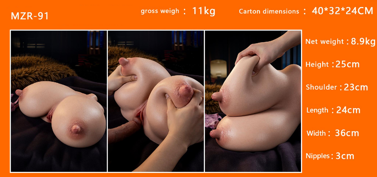 Silicone Sex Doll Torso Big Breasts Torso Love Doll with Vagina Natural Skin Silicone Torso Sex Doll