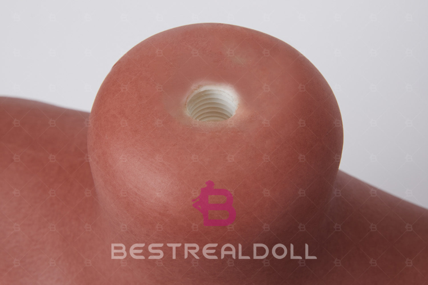 Full Silicone Half Body Sex Doll Head Display Stand Tanned Skin Silicone Adult Love Doll Head Stand ONLY