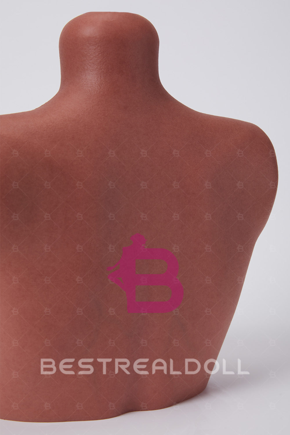 Full Silicone Half Body Sex Doll Head Display Stand Tanned Skin Silicone Adult Love Doll Head Stand ONLY