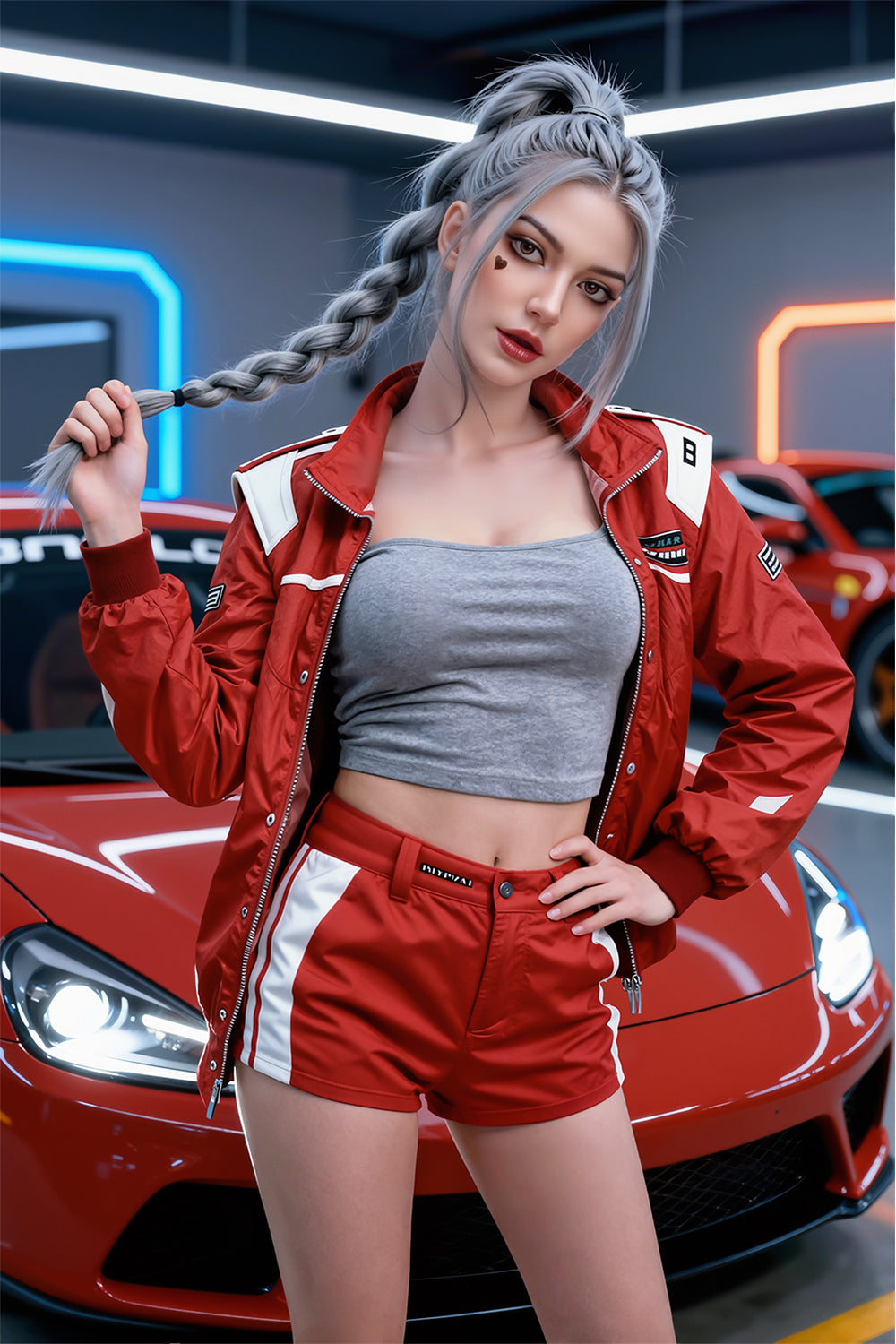 US Stock - Makayla Plus 173cm M7 Oral Sex Love Doll Silicone Head TPE Body ROS Head Movable Jaw Adult Sex Doll