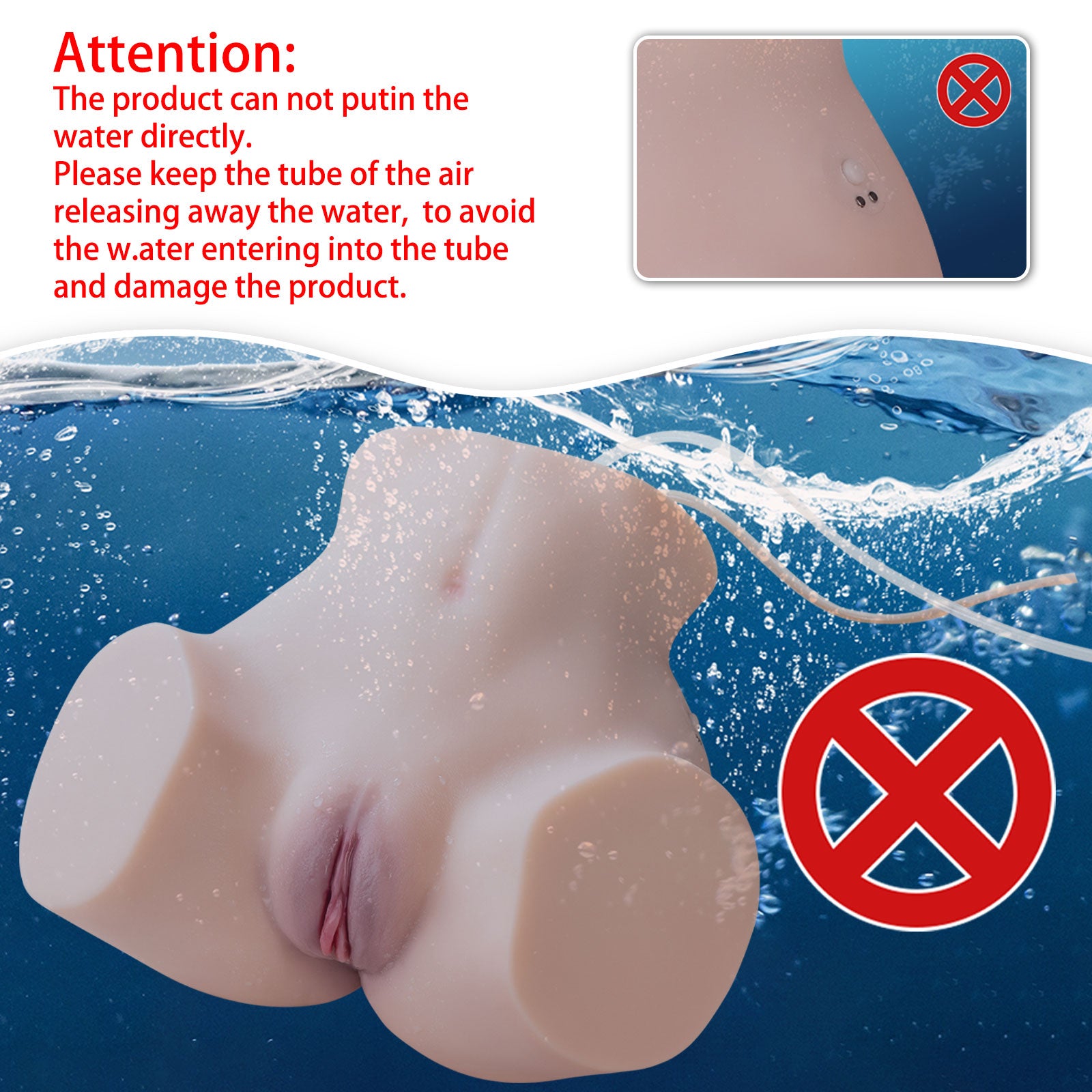 Torso Doll Electric Sucking Ass Doll Sexy Vagina SQ-MAS50108V
