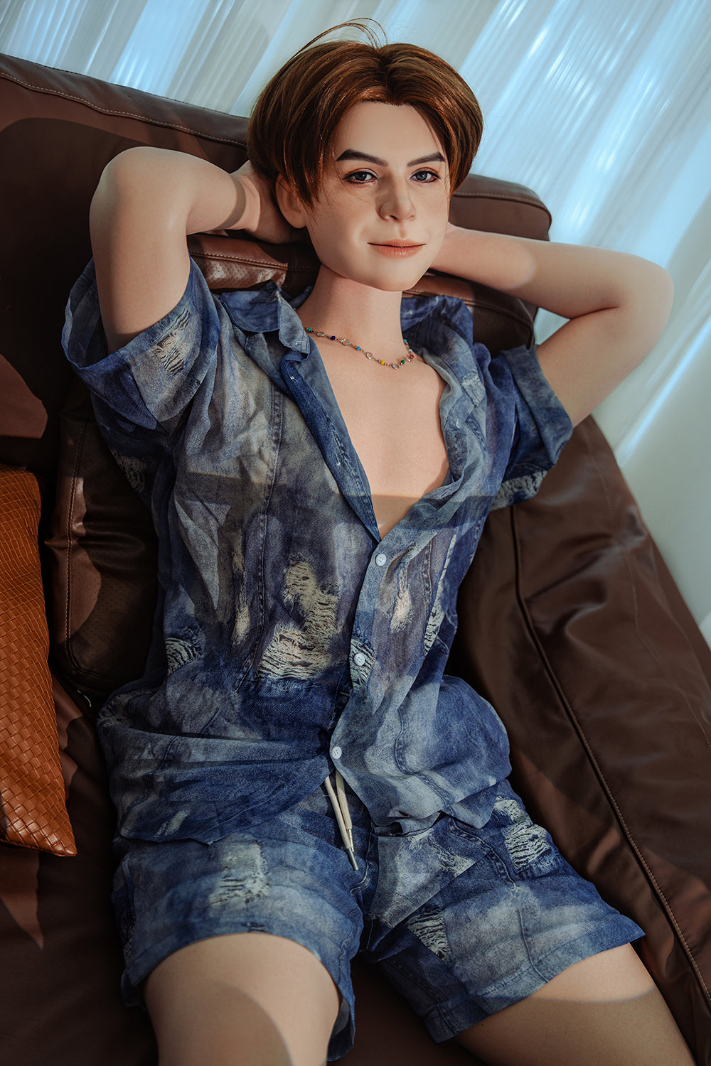 Caius 160cm L-1 Full Silicone Full Silicone Male Sex Doll 18cm Dildo  Silicone Adult Male Love Doll