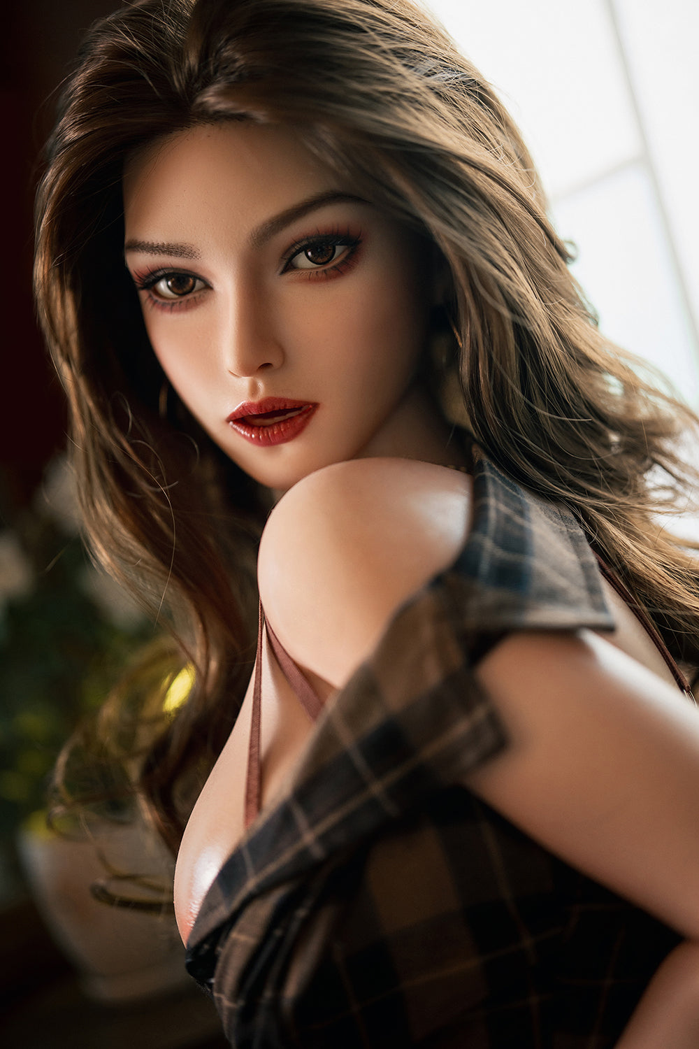 US Stock - Niks 164cm Silicone Head Oral Sex Love Doll TPE Body Movable Jaw ROS Adult Sex Doll
