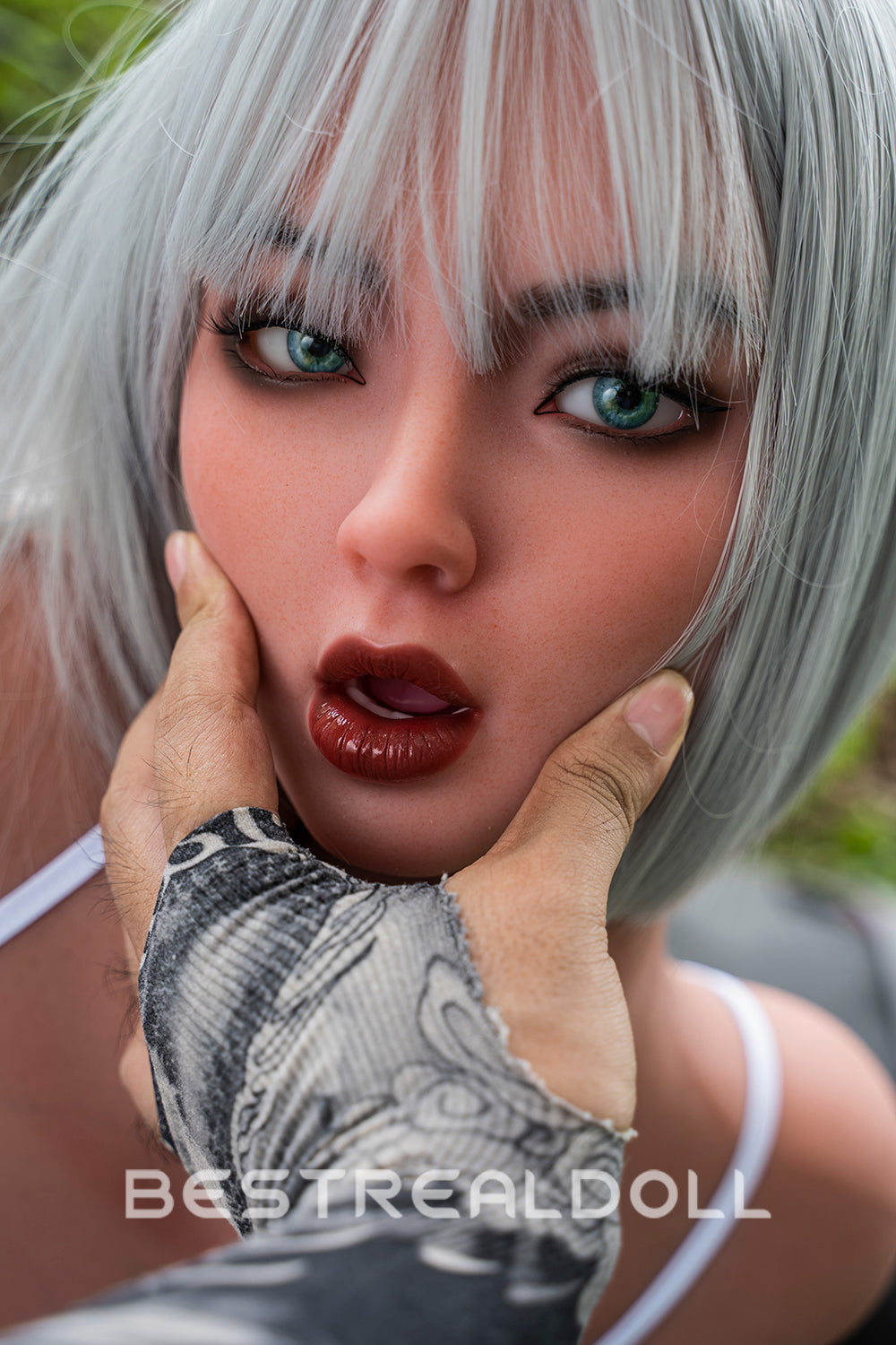 RIDMII Danica Unique Design 161cm #468 Realistic BBW Sex Doll Silicone ROS Head Movable Jaw Adult Love Doll TPE Body