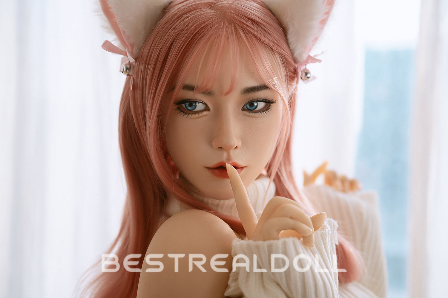 US Stock - Lisa 160cm #310 Pink Hair Realistic Sex Doll Silicone Head TPE Body Big Boobs Adult Love Doll