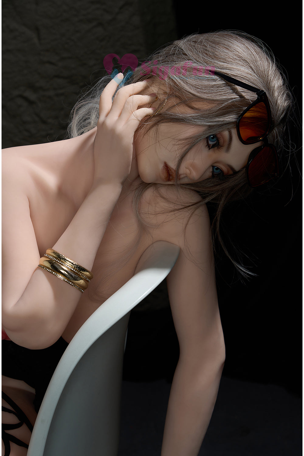 EU Stock - Sigafundoll SG1/SG2/SG6 164cm Natural Skin S-TPE Body Big Breasts Sex Doll Silicone Head TPE Adult Love Doll