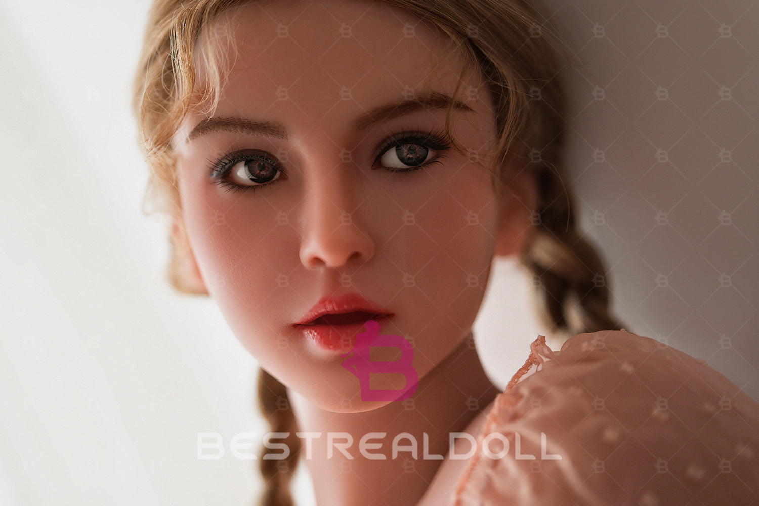 US Stock - Sabriel 150cm M46 Small Boobs ROS Silicone Head Sex Doll TPE Body Adult Oral Sex Love Doll with Movable Jaw (Free 2ND Head)