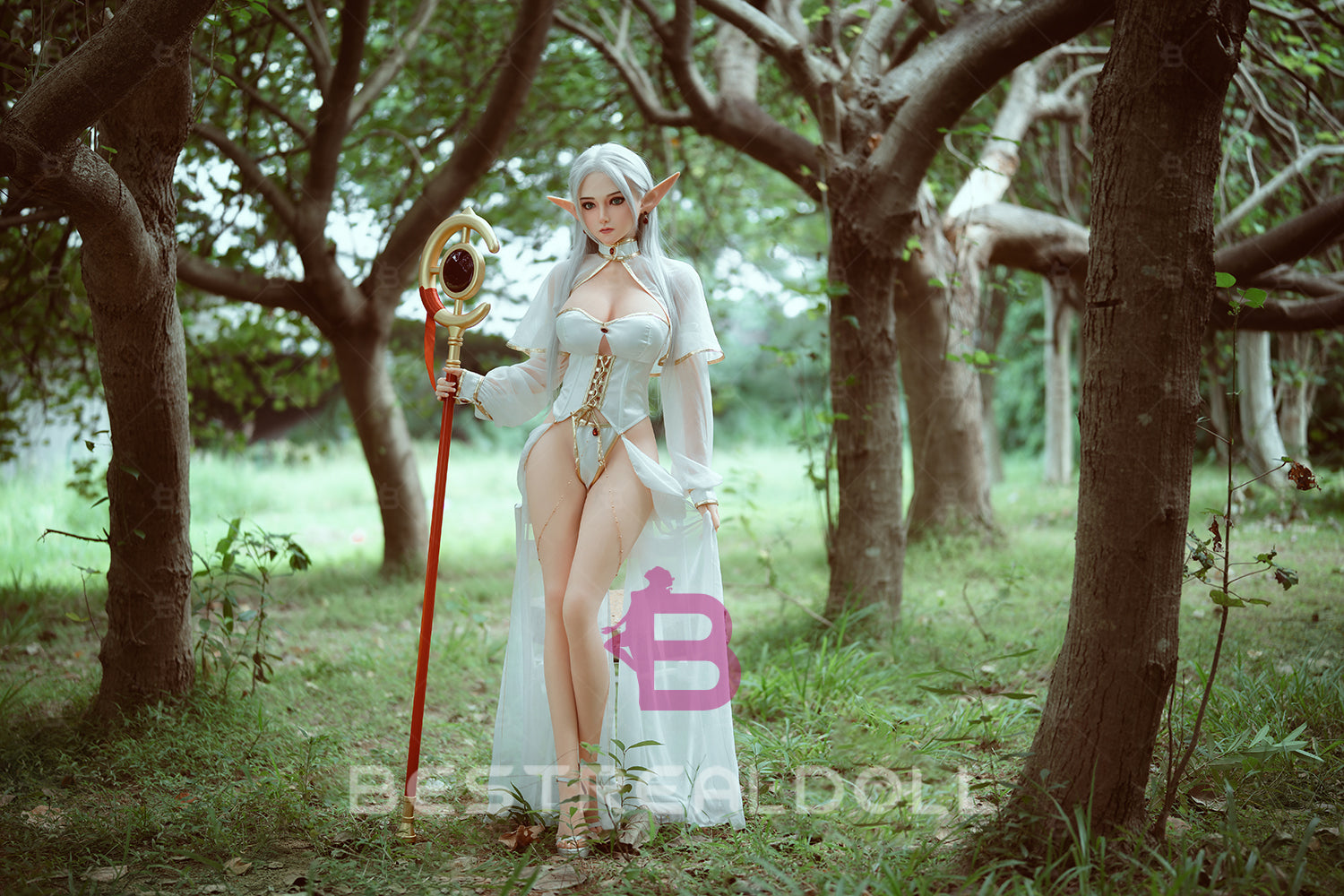 US Stock - YAMIEE Nolia Unique Design 160cm K66 Hard Silicone Head Sex Doll Big Breasts TPE Body Adult Love Doll (Free 2ND Head)