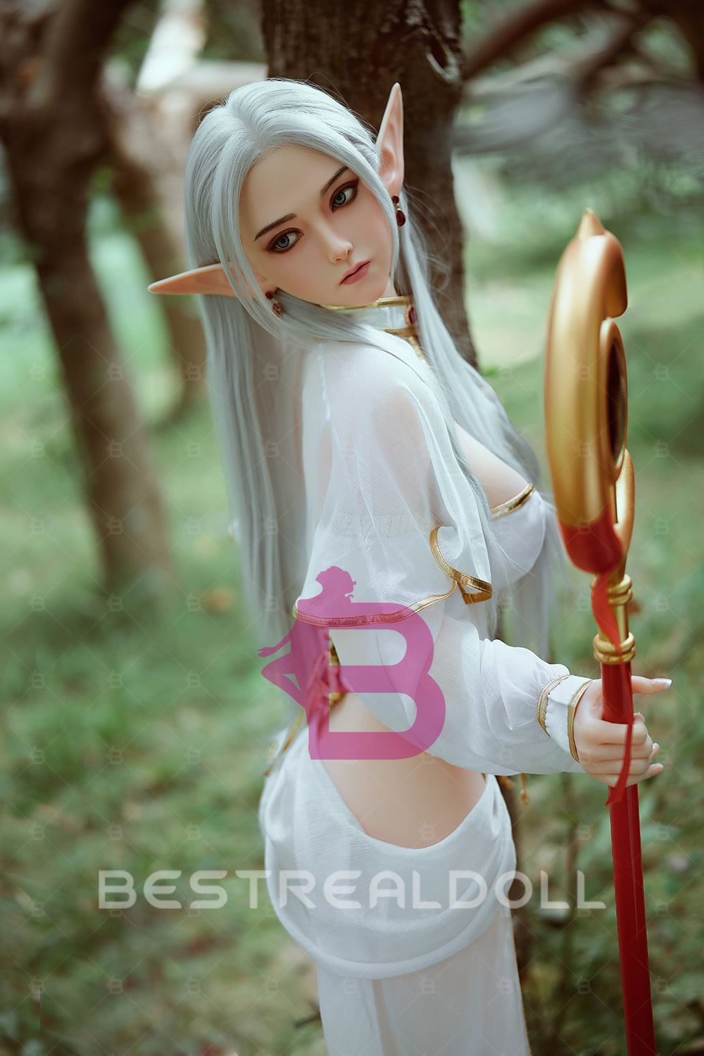 US Stock - YAMIEE Nolia Unique Design 160cm K66 Hard Silicone Head Sex Doll Big Breasts TPE Body Adult Love Doll (Free 2ND Head)