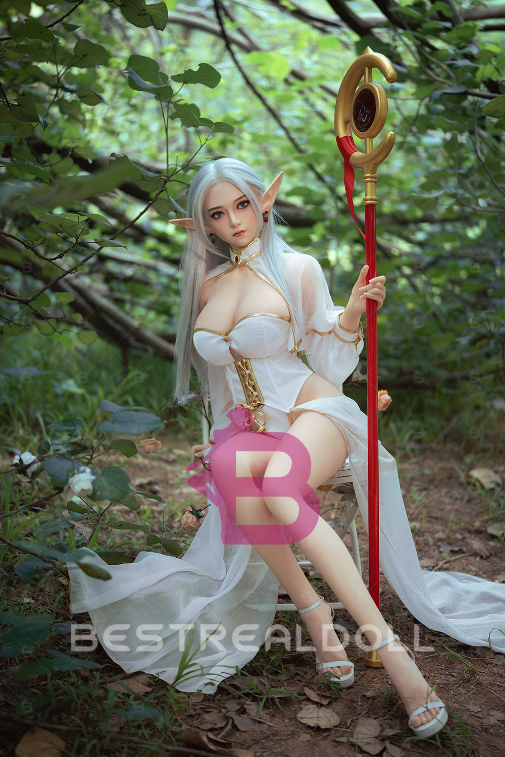 US Stock - YAMIEE Nolia Unique Design 160cm K66 Hard Silicone Head Sex Doll Big Breasts TPE Body Adult Love Doll (Free 2ND Head)