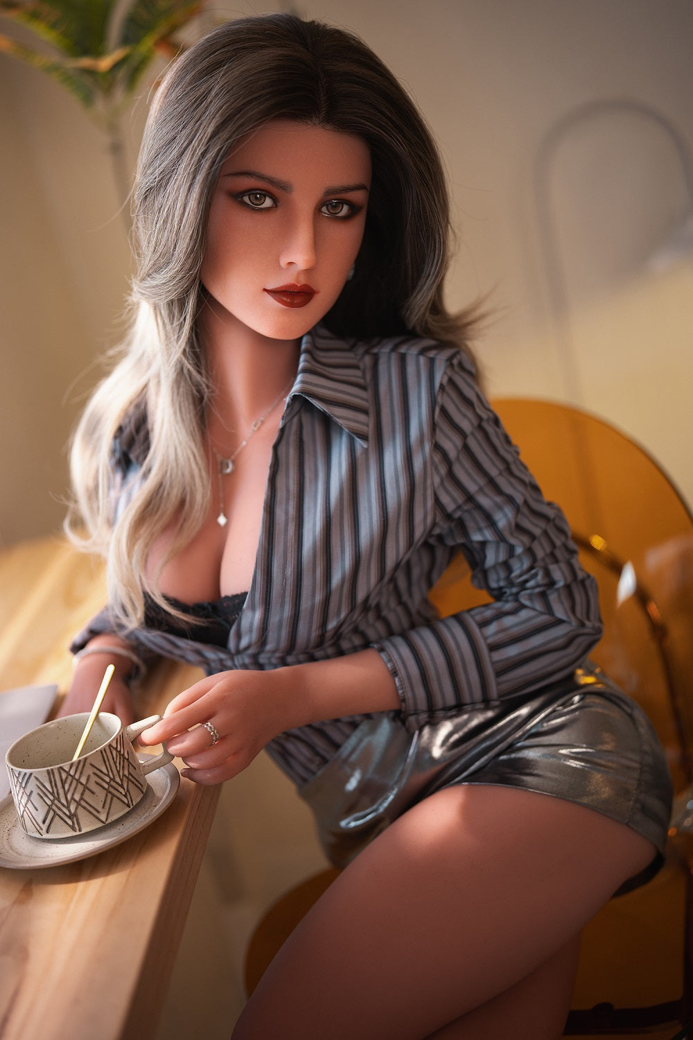 US Stock - Natasha 166cm S7 Silicone Head Sex Doll Realistic Adult Love Doll TPE Body