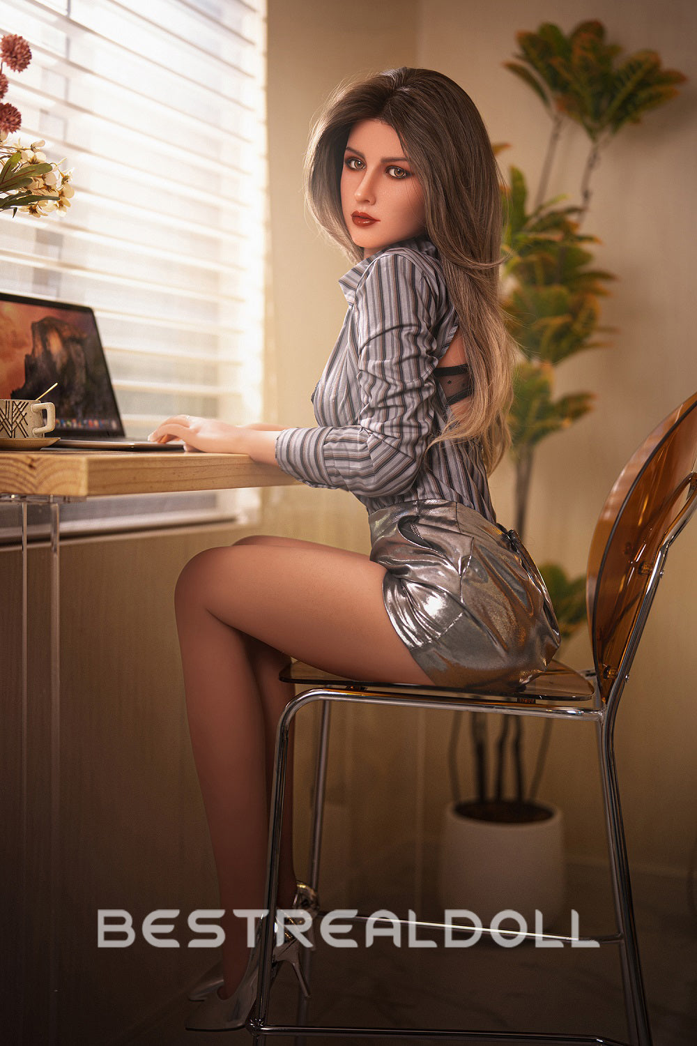 US Stock - Natasha 166cm S7 Silicone Head Sex Doll Realistic Adult Love Doll TPE Body