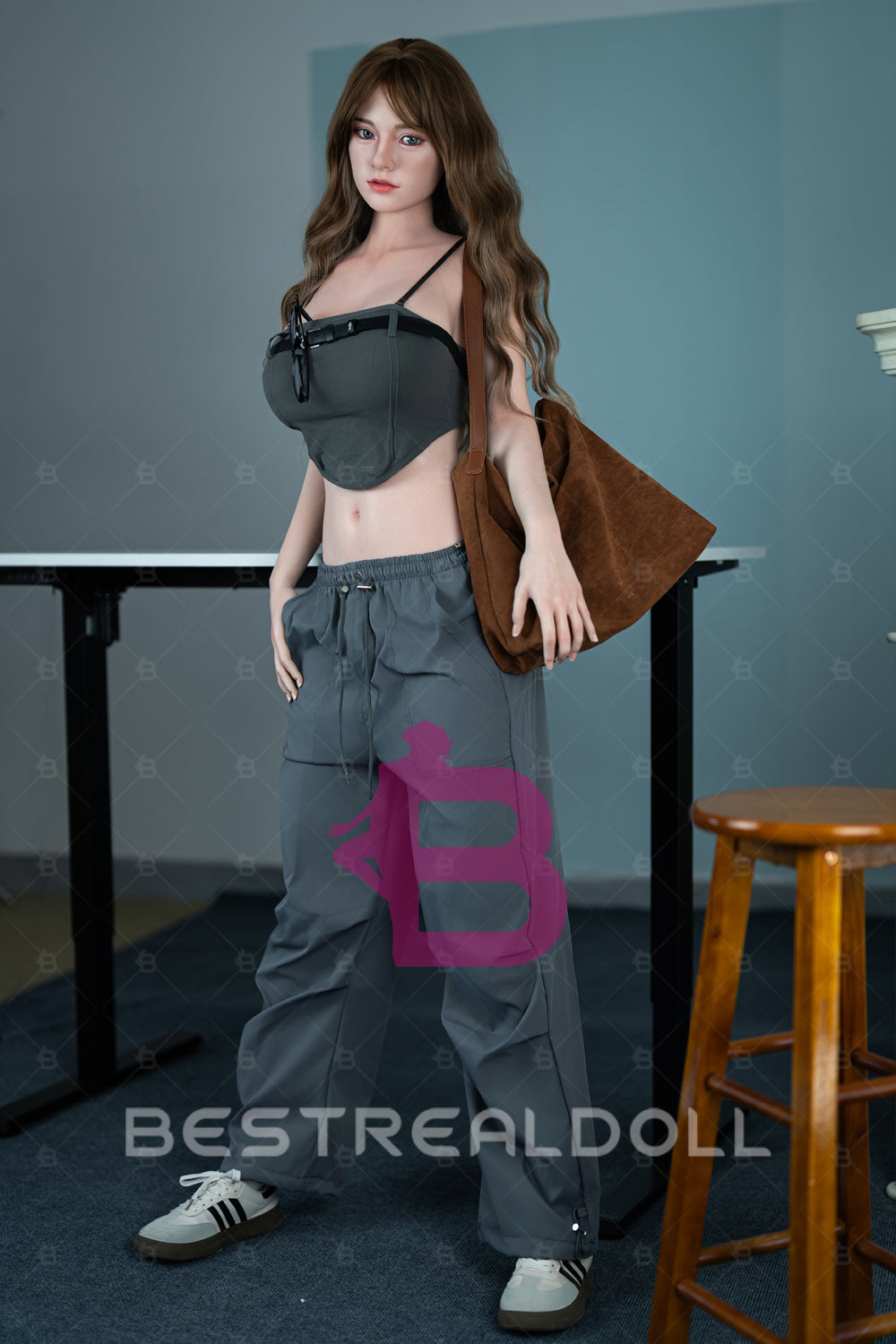 US Stock - Alinael Plus 170cm M12 TPE or Silicone Body Sex Doll Soft Silicone ROS Head Oral Sex Love Doll