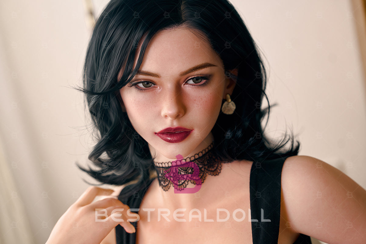 US Stock - YAMIEE Iria 152cm K72 Unique Design Soft Silicone ROS Head TPE Body Sex Doll Natural Skin TPE Adult Love Doll with Movable Jaw (Free 2ND Head)