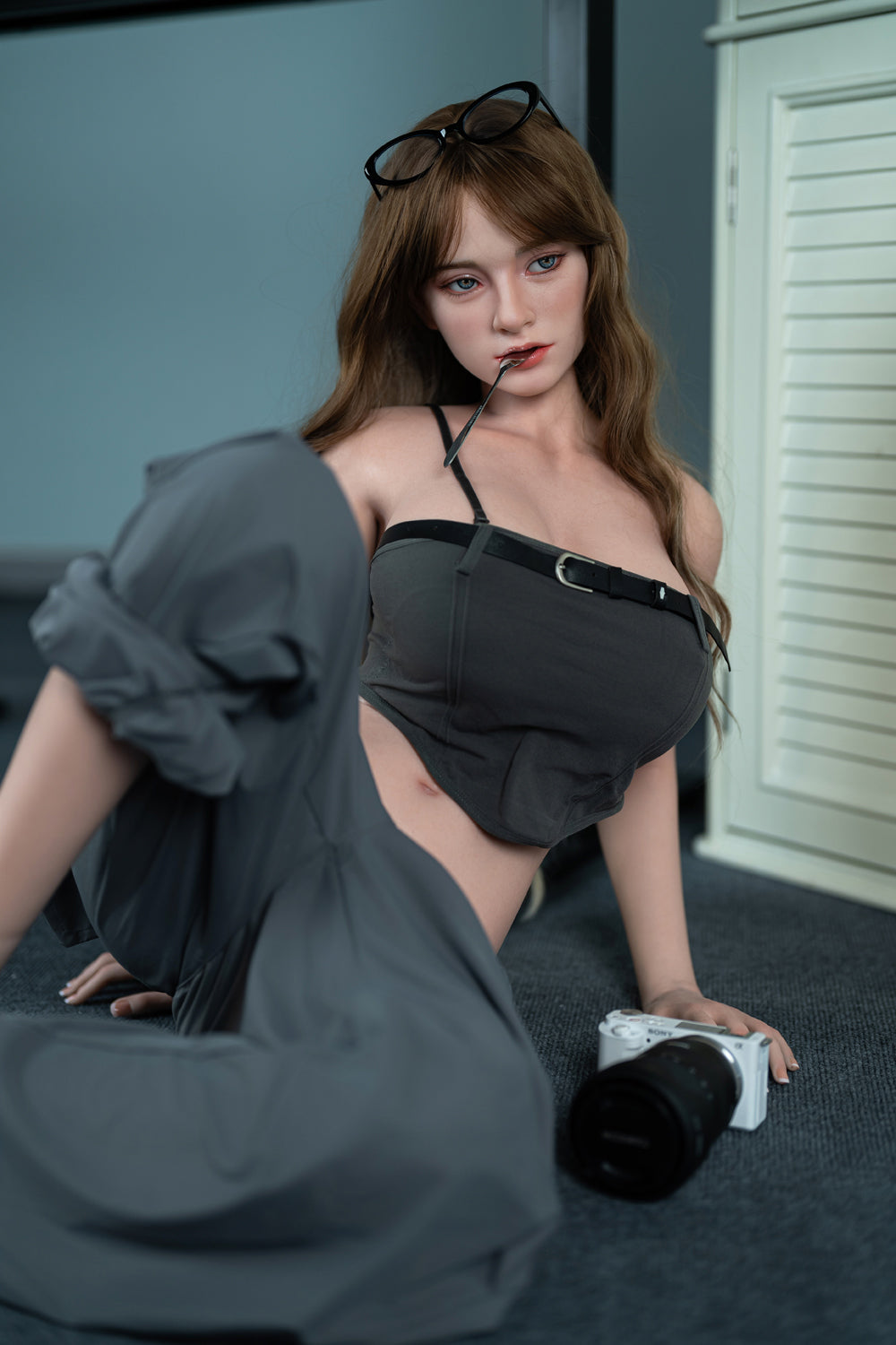 US Stock - Alinael Plus 170cm M12 TPE or Silicone Body Sex Doll Soft Silicone ROS Head Oral Sex Love Doll