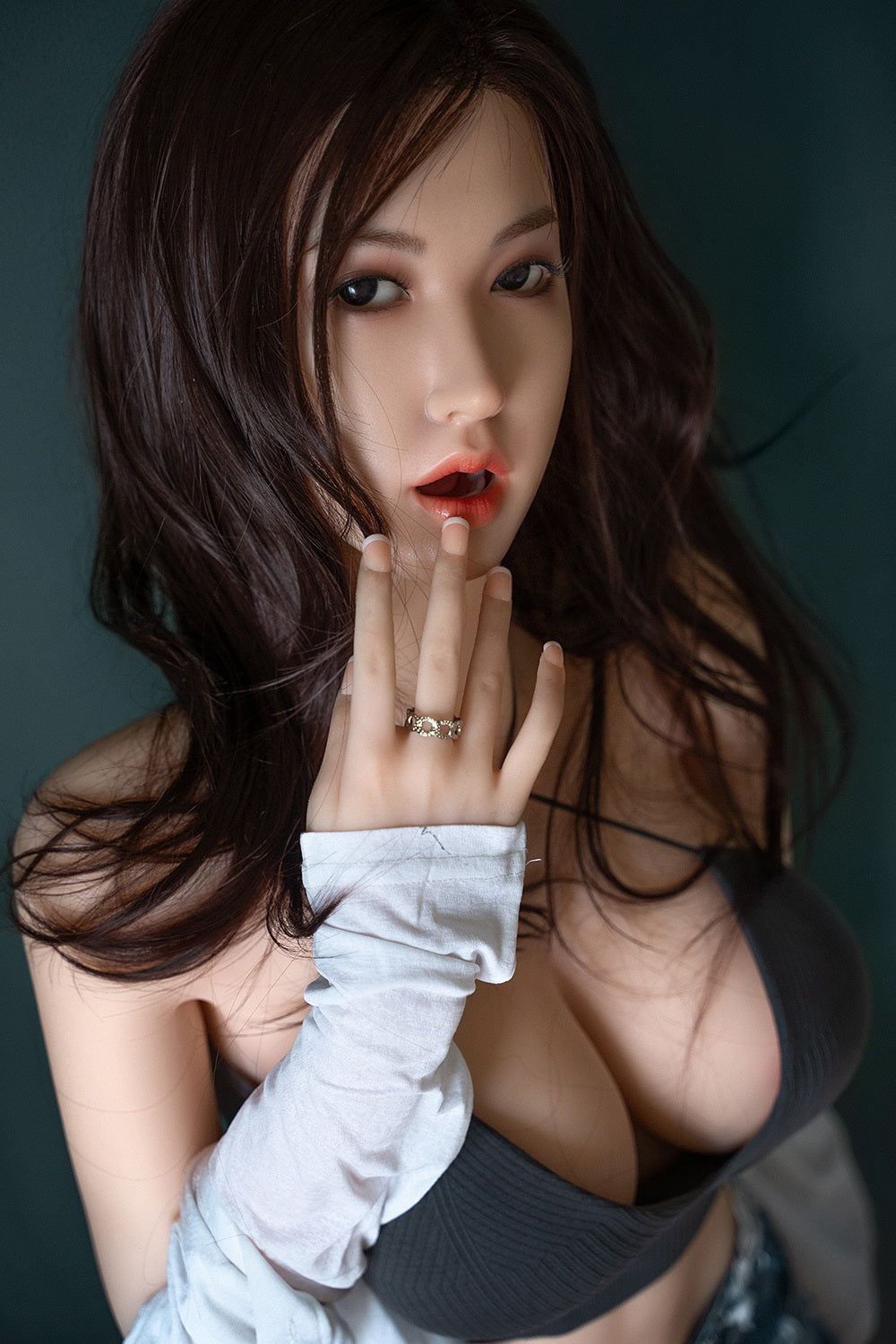 CA Stock - Thalia 160cm #545 Silicone Head Oral Sex Doll  Natural Skin TPE Body Movable Jaw Adult ROS Love Doll