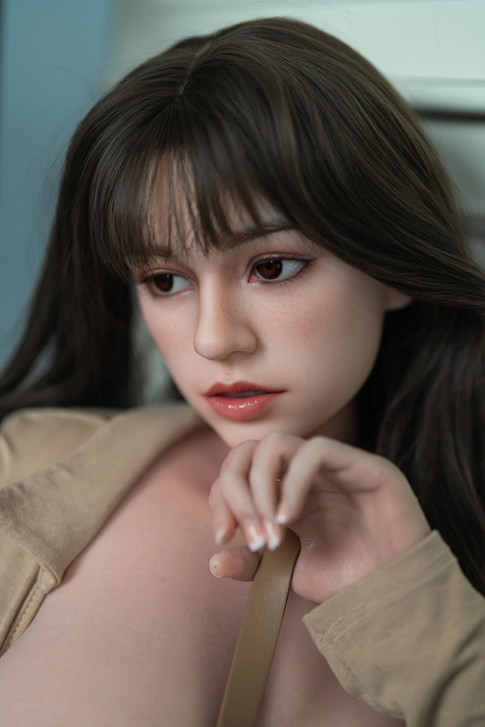 US Stock - Isolde Plus 160cm M8 Soft Silicone ROS Head Sex Doll TPE or Silicone Body Oral Sex Love Doll