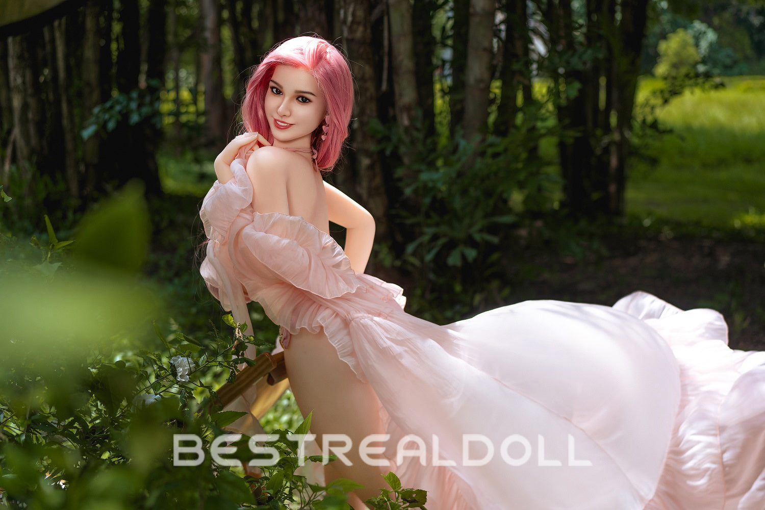 US Stock - RIDMII Cara Unique Design 161cm Silicone Head BBW Sex Doll TPE Body Adult Love Doll