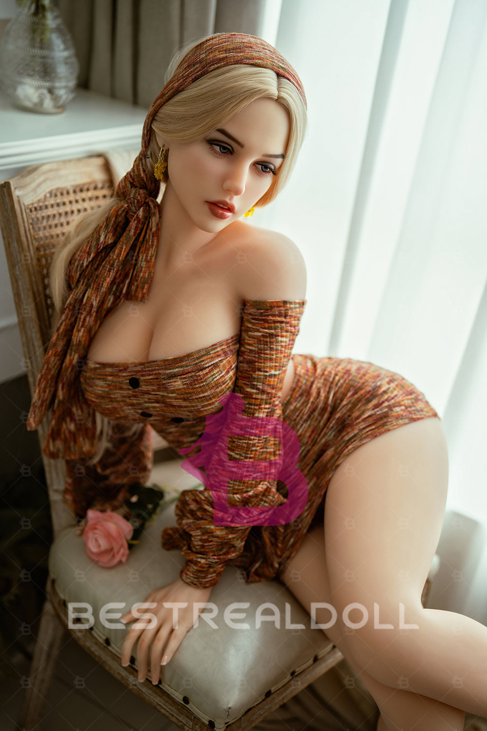 US Stock - Iskra 152cm #319 TPE Sex Doll Natural Skin Blonde Girl TPE Adult Love Doll (Free 2ND Head)