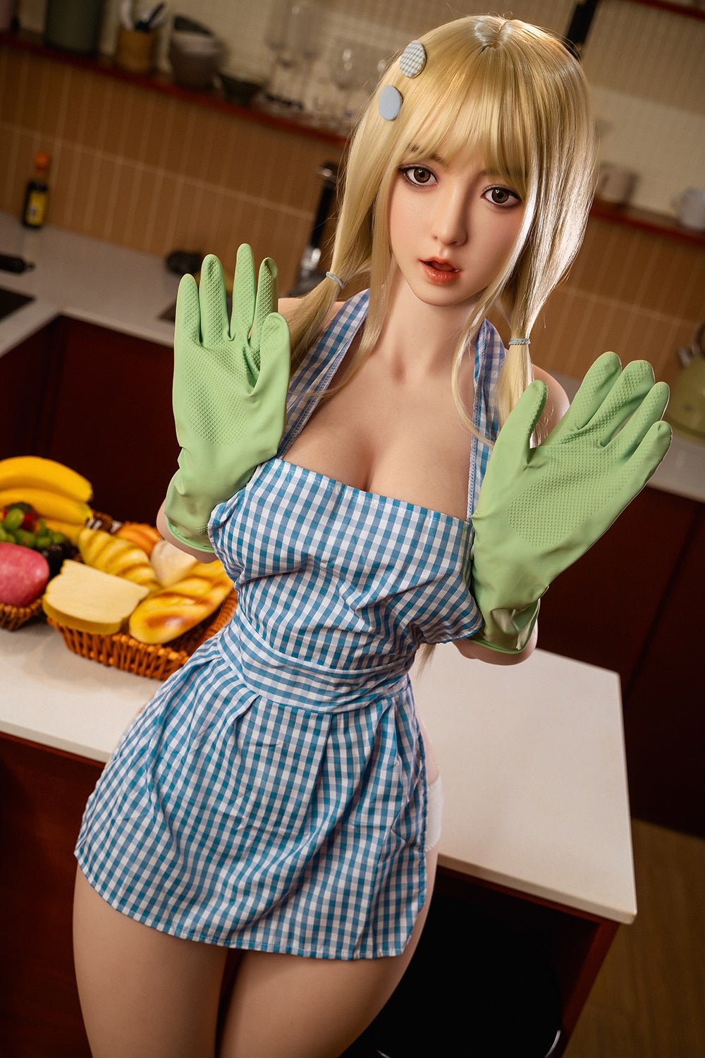 Susanne 161cm #600 Full Silicone ROS Sex Doll Cute Blonde Hair Woman Natural Skin Movable Jaw Oral Sex Adult Love Doll