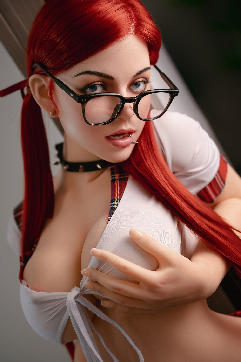 RIDMII Janice 160cm 5ft3 K15 Unique Design Silicone ROS Head Oral Sex Love Doll TPE Body Movable Jaw Adult Sex Doll