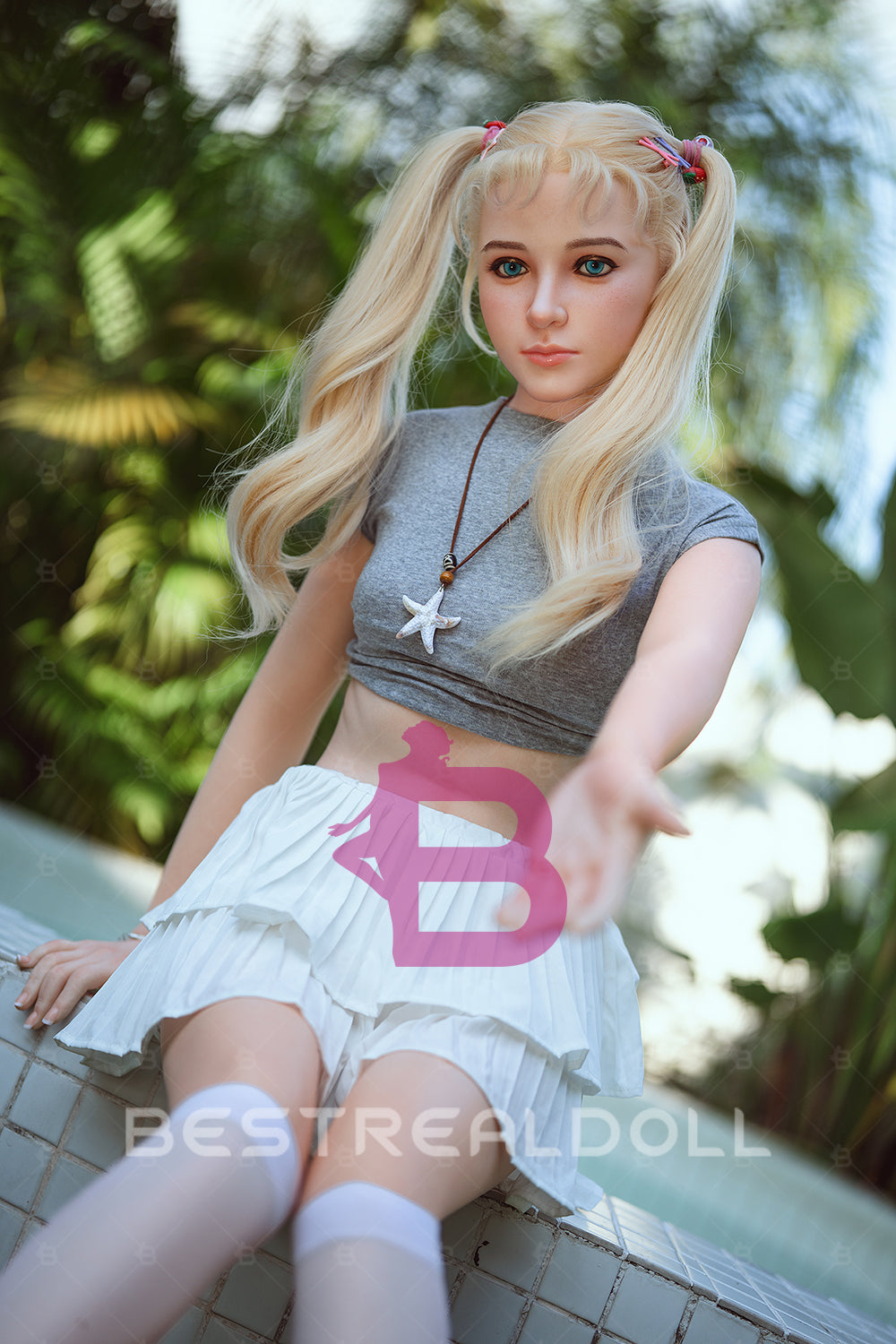 US Stock - Kaia Plus 150cm S22 Full Silicone Sex Doll Natural Skin Flat Boobs Silicone Adult Love Doll