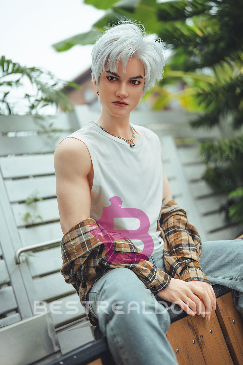 Ryan 162cm L2 Full Silicone Male Sex Doll 18cm Automatic Dildo Function Silicone Male Love Doll