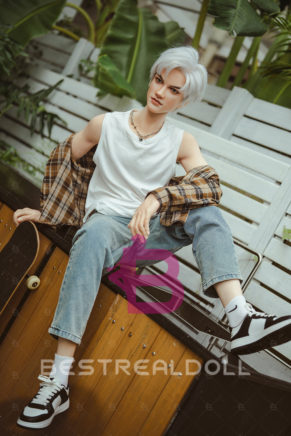 Ryan 162cm L2 Full Silicone Male Sex Doll 18cm Automatic Dildo Function Silicone Male Love Doll