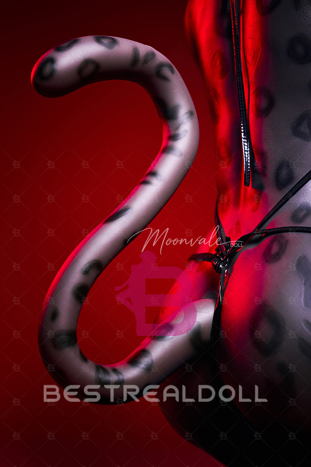 Moonvale 165cm Velara Big Breasts Fantasy Anime Sex Doll Furry Dark Skin Leopard Full Silicone ROS Head BBW Love Doll