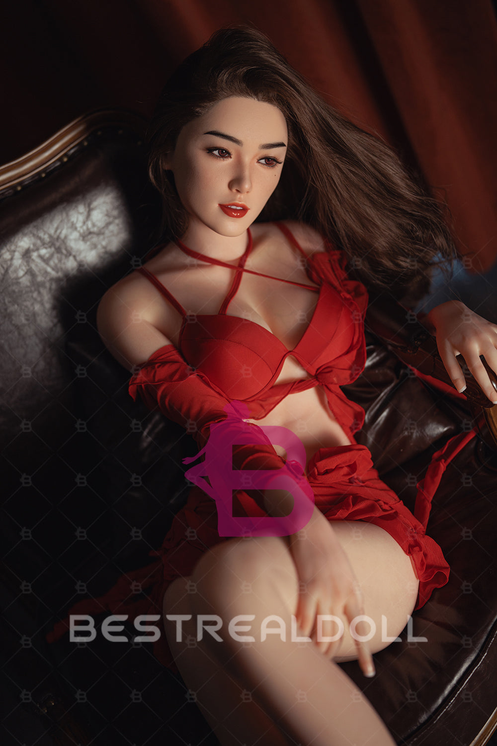 US Stock - RIDMII Louisa 166cm K51 Unique Design Hard Silicone Head Sex Doll TPE Body Adult Love Doll (Free 2ND Head)